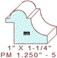 Panel Mould 1-1/4" - 5 Panel Mould 1-1/4" - 5