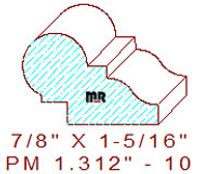 Picture Rail Moulding 1-5/16" - 10 Picture Rail Moulding 1-5/16" - 10