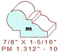 Picture Rail Moulding 1-5/16" - 10