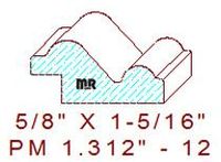 Panel Mould 1-5/16" - 12 Panel Mould 1-5/16" - 12