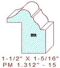 Panel Moulding 1-5/16" - 15 Panel Moulding 1-5/16" - 15