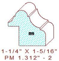 Panel Moulding 1-5/16" - 2 Panel Moulding 1-5/16" - 2