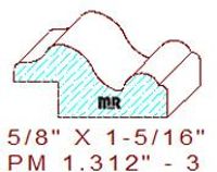 Panel Moulding 1-5/16" - 3 Panel Moulding 1-5/16" - 3