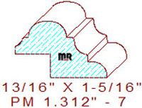 Panel Moulding 1-5/16" - 7 Panel Moulding 1-5/16" - 7