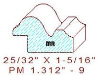 Panel Moulding 1-5/16" - 9 Panel Moulding 1-5/16" - 9