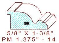 Panel Mould 1-3/8" - 14 Panel Mould 1-3/8" - 14