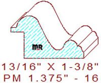 Panel Mould 1-3/8" - 16