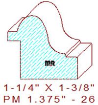 Panel Mould 1-3/8" - 26 Panel Mould 1-3/8" - 26