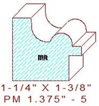 Panel Mould 1-3/8" - 5 Panel Mould 1-3/8" - 5