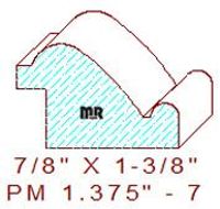 Panel Mould 1-3/8" - 7 Panel Mould 1-3/8" - 7