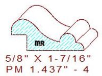 Panel Mould 1-7/16" - 4 Panel Mould 1-7/16" - 4