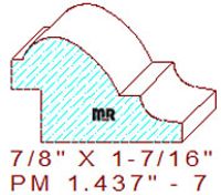 Panel Moulding 1-7/16" - 7 Panel Moulding 1-7/16" - 7