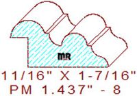 Panel Moulding 1-7/16" - 8 Panel Moulding 1-7/16" - 8