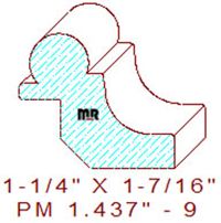 Panel Moulding 1-7/16" - 9 Panel Moulding 1-7/16" - 9