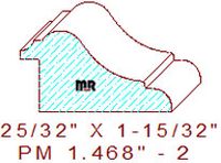 Panel Moulding 1-15/32" - 2 Panel Moulding 1-15/32" - 2