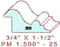 Panel Moulding 1-1/2" - 25 Panel Moulding 1-1/2" - 25