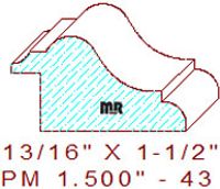 Panel Moulding 1-1/2" - 43 Panel Moulding 1-1/2" - 43