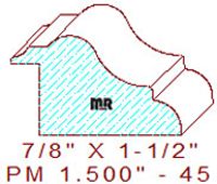 Panel Moulding 1-1/2" - 45 Panel Moulding 1-1/2" - 45