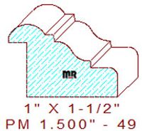 Panel Moulding 1-1/12" - 49 Panel Moulding 1-1/12" - 49
