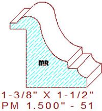 Panel Moulding 1-1/2" - 51 Panel Moulding 1-1/2" - 51