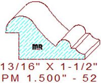 Panel Moulding 1-1/2" - 52 Panel Moulding 1-1/2" - 52