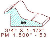Panel Moulding 1-1/2" - 53 Panel Moulding 1-1/2" - 53