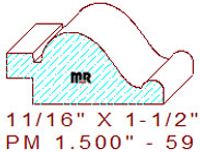 Panel Moulding 1-1/2" - 59 Panel Moulding 1-1/2" - 59
