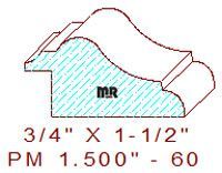 Panel Mould 1-1/2" - 60 Panel Mould 1-1/2" - 60