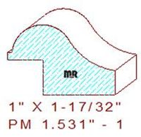 Panel Mould 1-17/32" - 1 Panel Mould 1-17/32" - 1