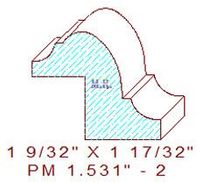Panel Mould 1-17/32" - 2 Panel Mould 1-17/32" - 2