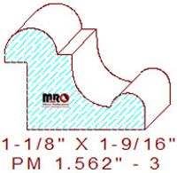 Panel Mould 1-9/16" - 3 Panel Mould 1-9/16" - 3