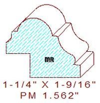 Panel Mould 1-9/16" Panel Mould 1-9/16"