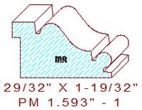 Panel Mould 1-19/32" - 1 Panel Mould 1-19/32" - 1