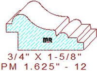 Panel Moulding 1-5/8" - 12 Panel Moulding 1-5/8" - 12
