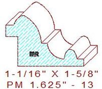 Panel Moulding 1-5/8" - 13 Panel Moulding 1-5/8" - 13