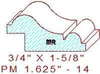Panel Moulding 1-5/8" - 14 Panel Moulding 1-5/8" - 14