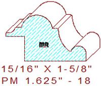 Panel Moulding 1-5/8" - 18 Panel Moulding 1-5/8" - 18