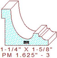 Panel Moulding 1-5/8" - 3 Panel Moulding 1-5/8" - 3