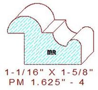 Panel Mould 1-5/8" - 4 Panel Mould 1-5/8" - 4