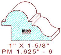 Panel Moulding 1-5/8" - 6 Panel Moulding 1-5/8" - 6