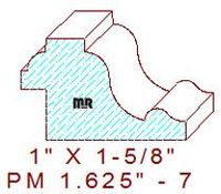 Panel Mould 1-5/8" - 7 Panel Mould 1-5/8" - 7
