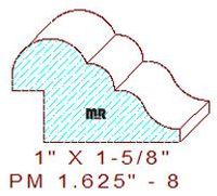Panel Mould 1-5/8" - 8 Panel Mould 1-5/8" - 8