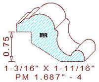 Panel Moulding 1-11/16" - 4 Panel Moulding 1-11/16" - 4