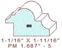 Panel Moulding 1-11/16" - 5 Panel Moulding 1-11/16" - 5