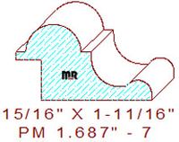 Panel Moulding 1-11/16" - 7 Panel Moulding 1-11/16" - 7