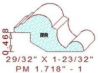 Panel Moulding 1-23/32" - 1 Panel Moulding 1-23/32" - 1