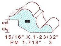 Panel Moulding 1-23/32" - 3 Panel Moulding 1-23/32" - 3