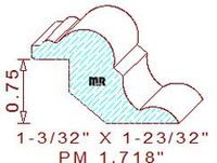 Panel Moulding 1-23/32" Panel Moulding 1-23/32"