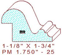 Panel Moulding 1-3/4" - 25 Panel Moulding 1-3/4" - 25