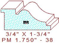 Panel Moulding 1-3/4" - 38 Panel Moulding 1-3/4" - 38